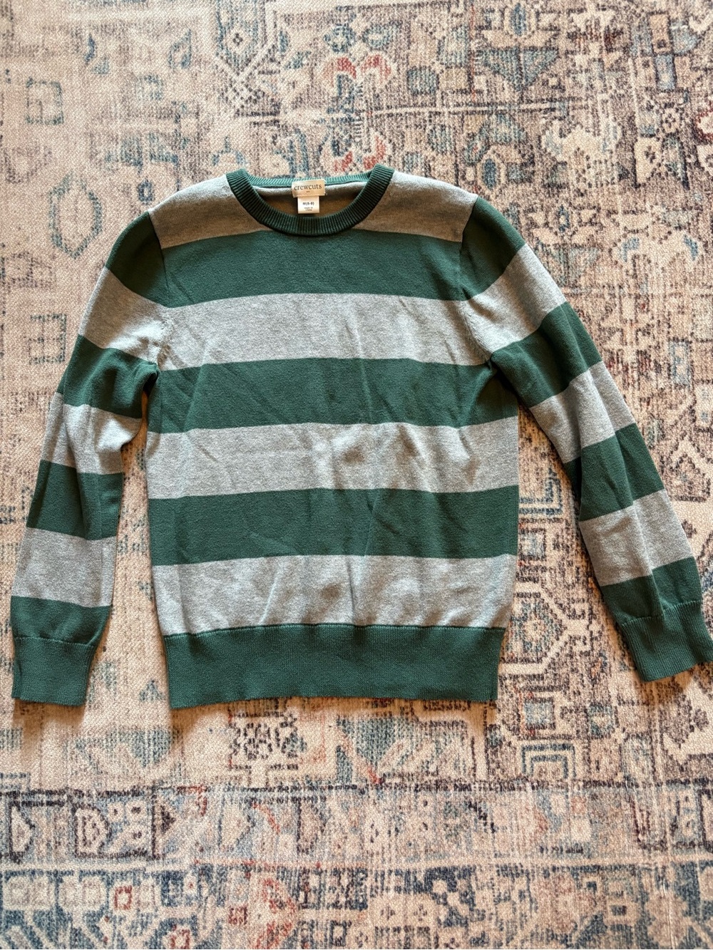 Crewcuts striped cotton sweater, boys M